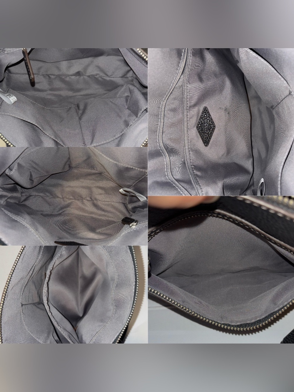Fossil Black Pebbled Leather Convertible Satchel Crossbody Purse Mid Size - Picture 15 of 16